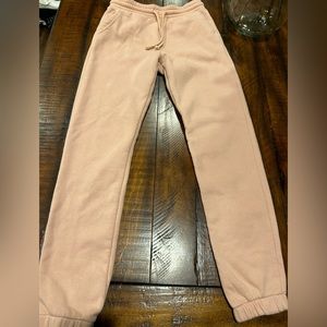 Size XS Light Pink Divided Sweat Pants